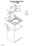 Diagram for 01 - Top And Cabinet Parts