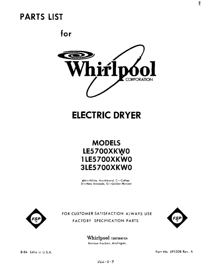 Diagram for LE5700XKW0