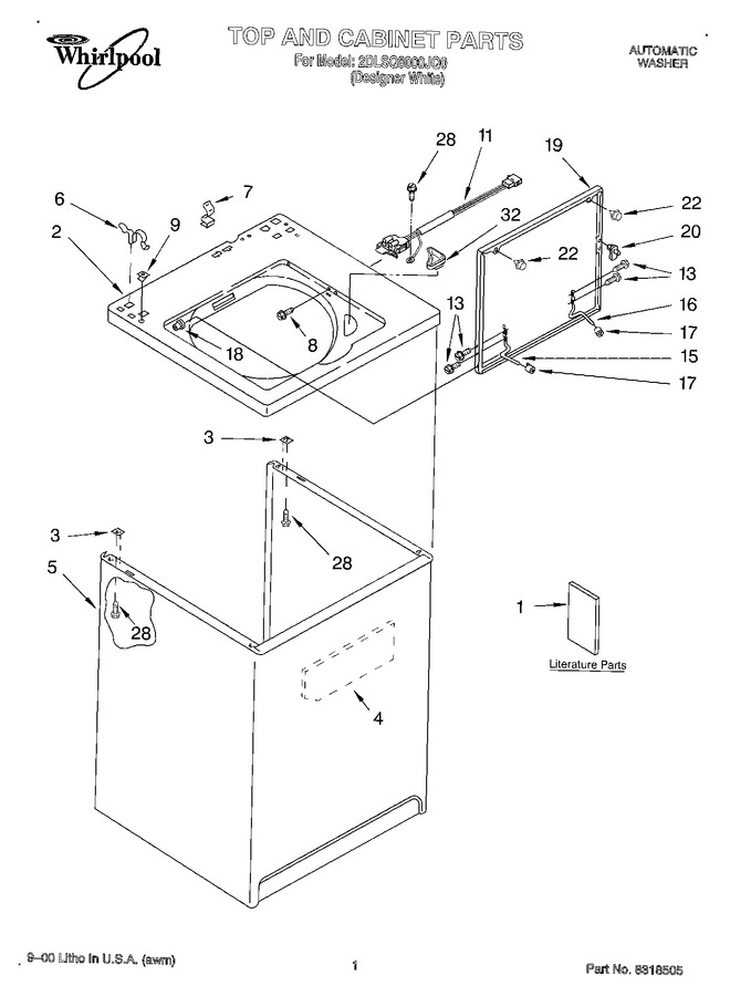Diagram for 2DLSQ8000JQ0