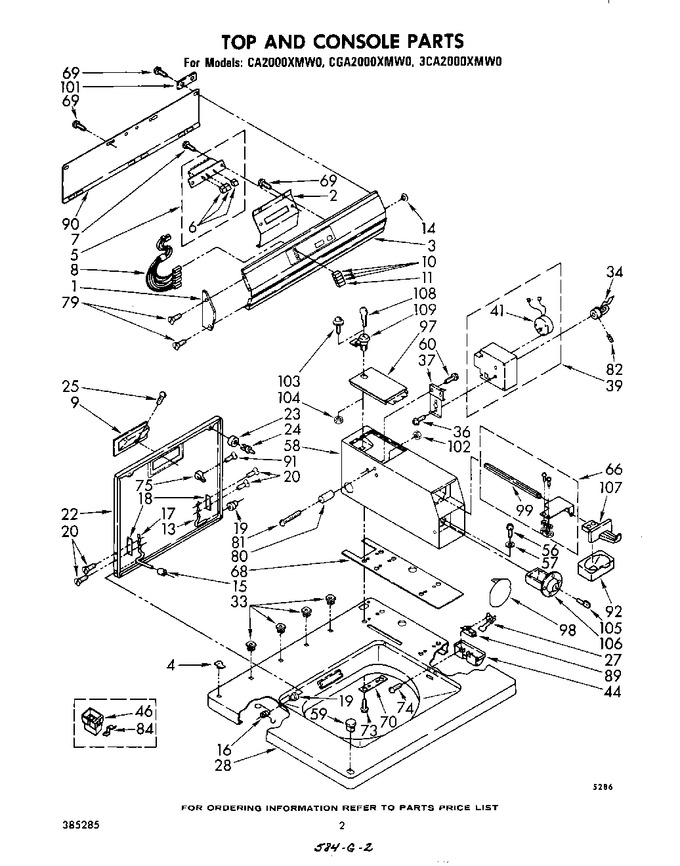 Diagram for CA2000XMW0