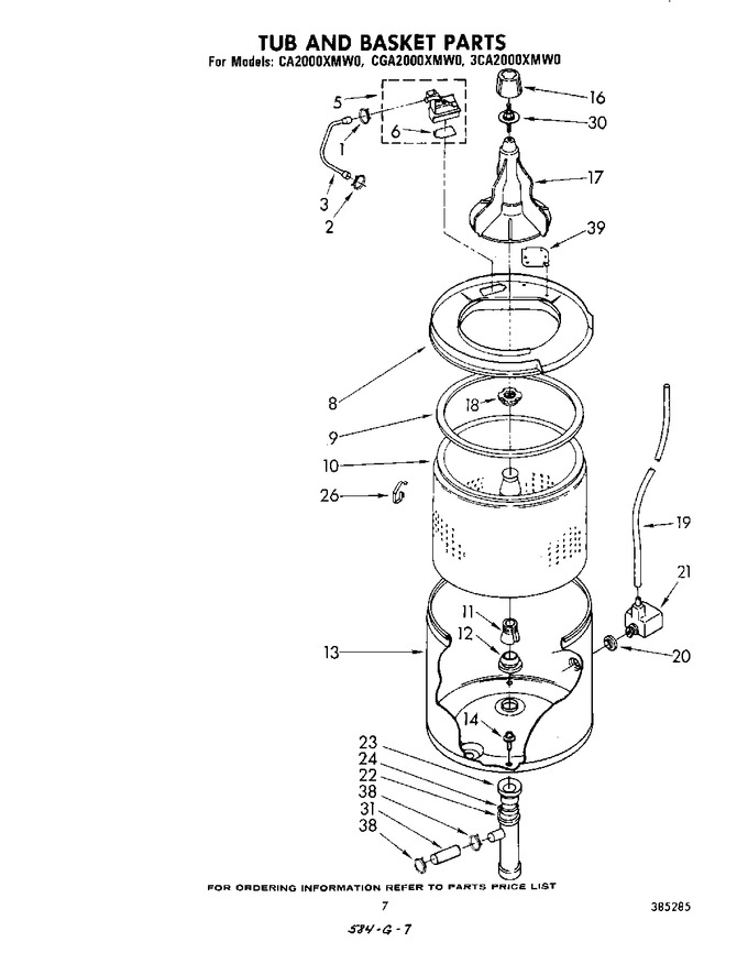 Diagram for GCA2000XMW0
