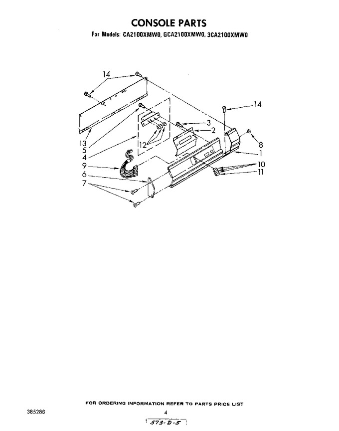 Diagram for GCA2100XMW0