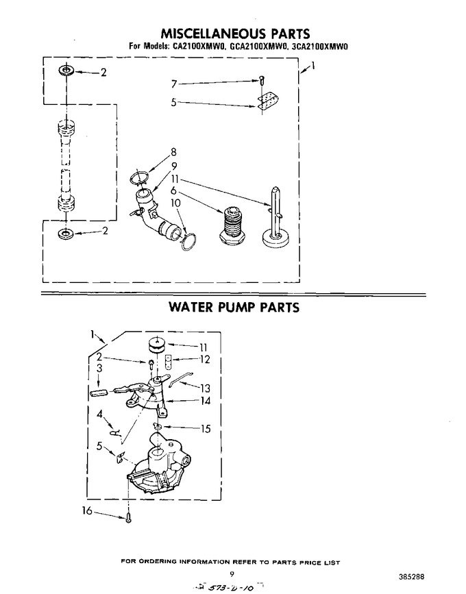 Diagram for GCA2100XMW0