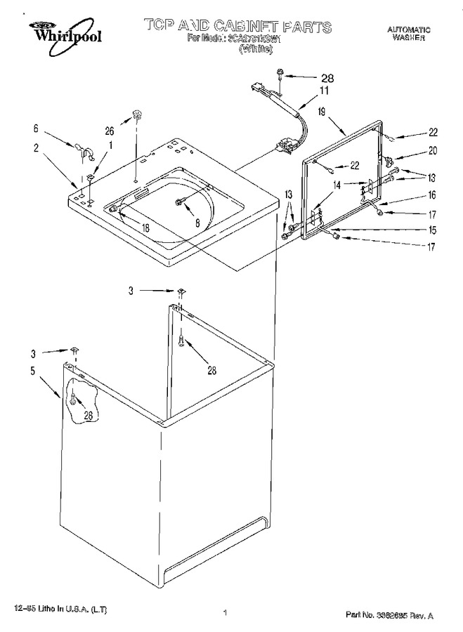 Diagram for 3CA2781XSW1