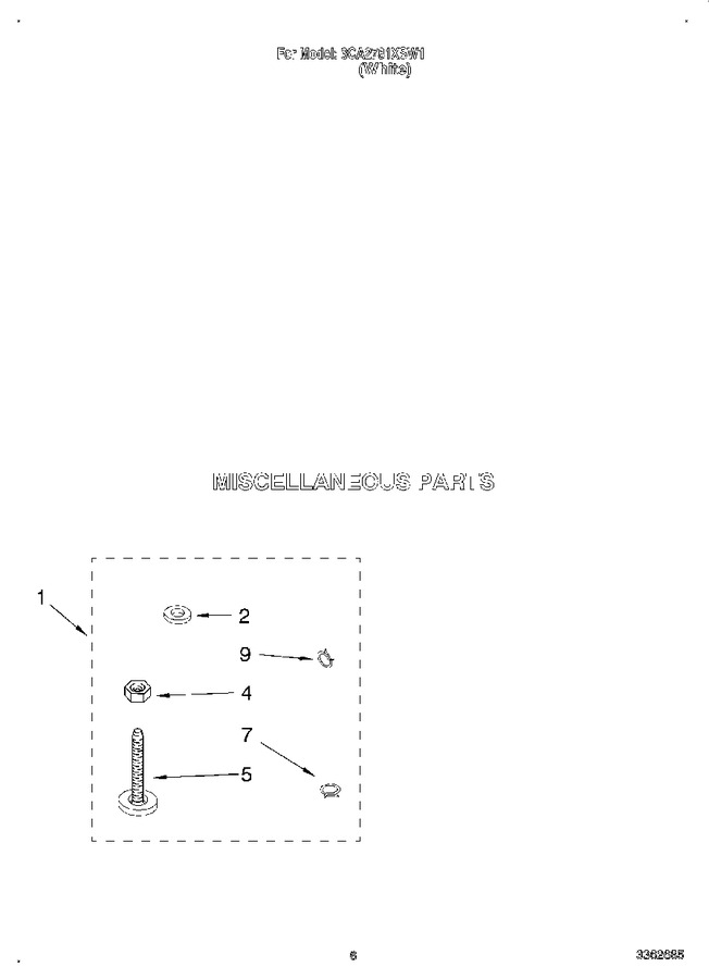 Diagram for 3CA2781XSW1