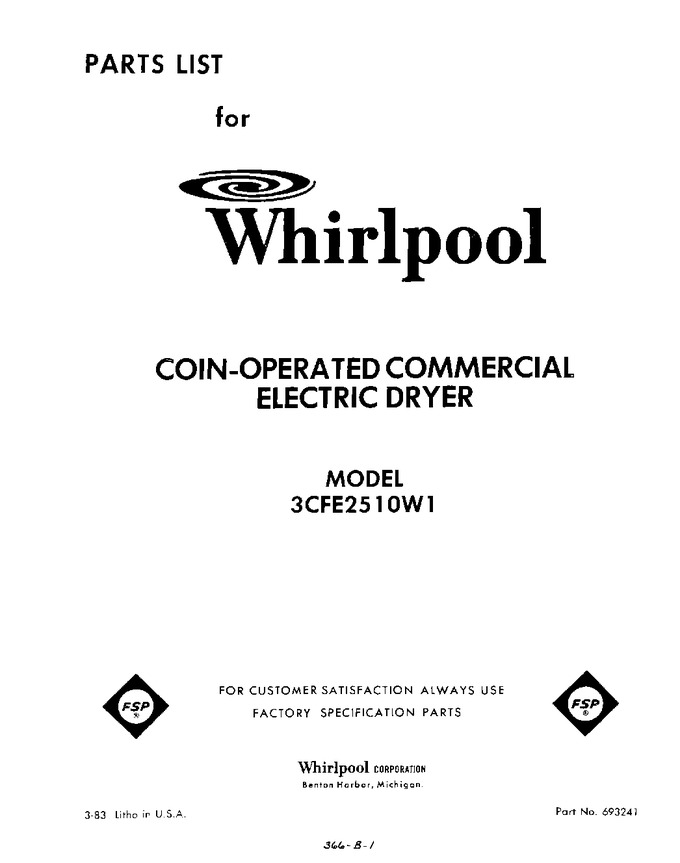 Diagram for 3CFE2510W1