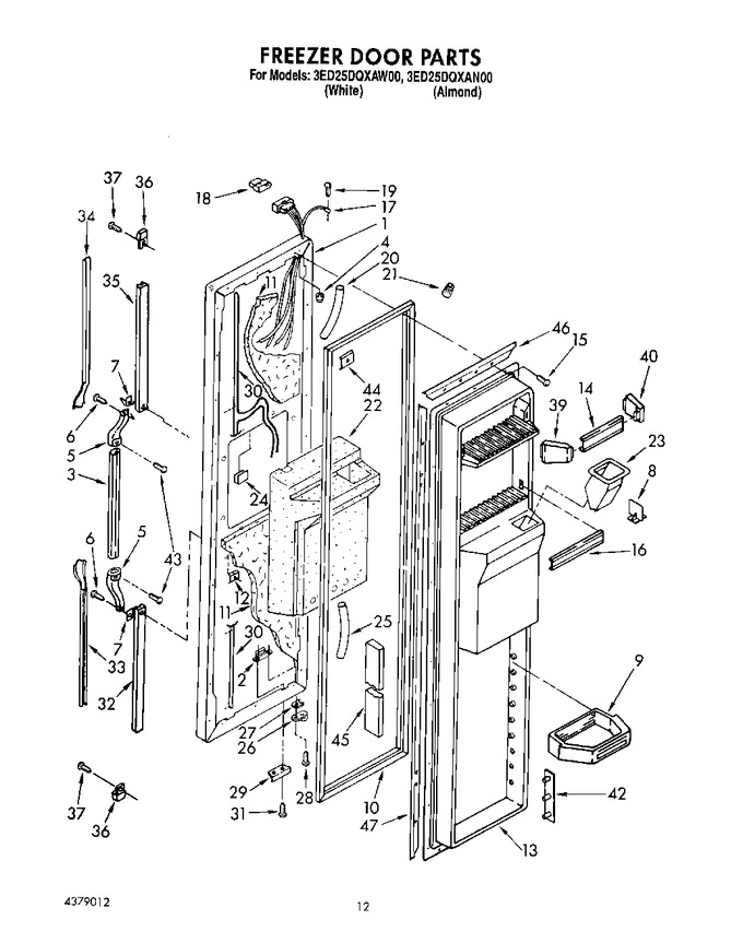 Diagram for 3ED25DQXAW00