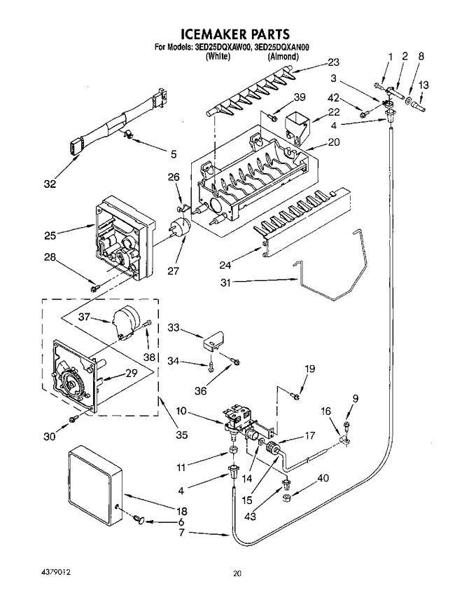 Diagram for 3ED25DQXAW00