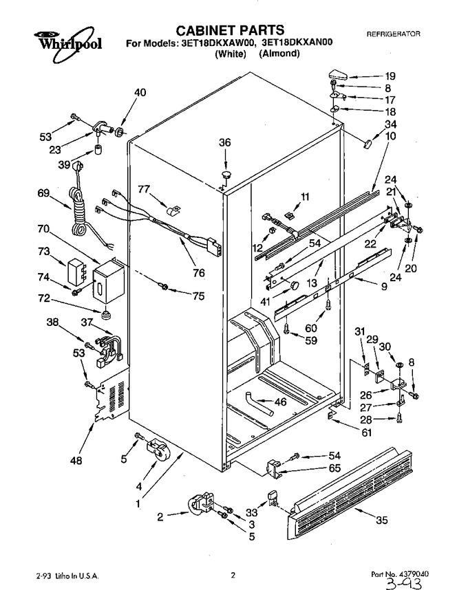 Diagram for 3ET18DKXAW00