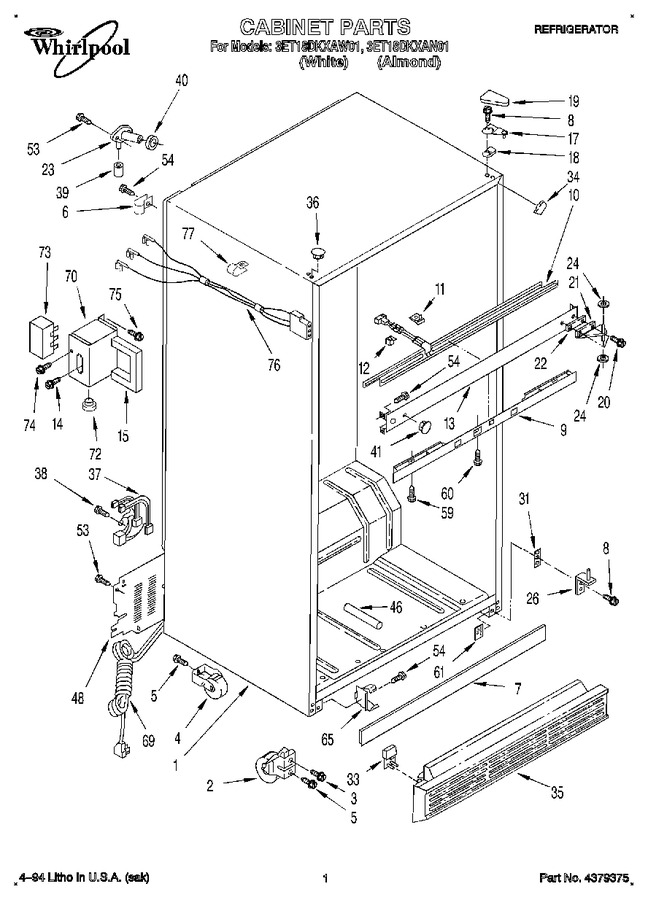 Diagram for 3ET18DKXAW01