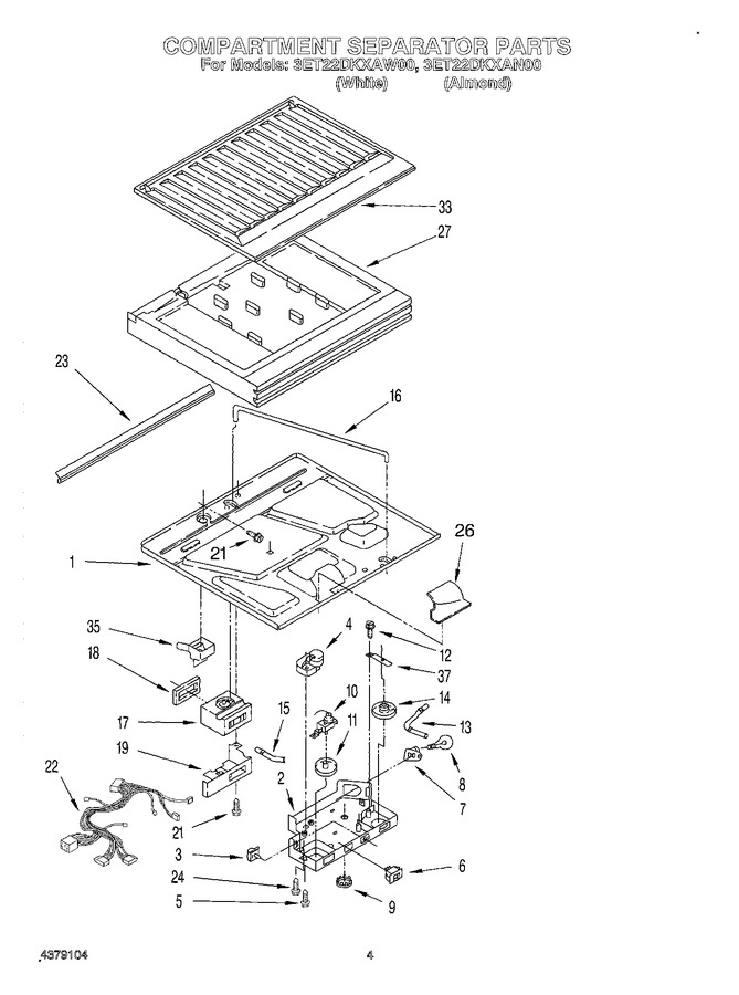 Diagram for 3ET22DKXAW00