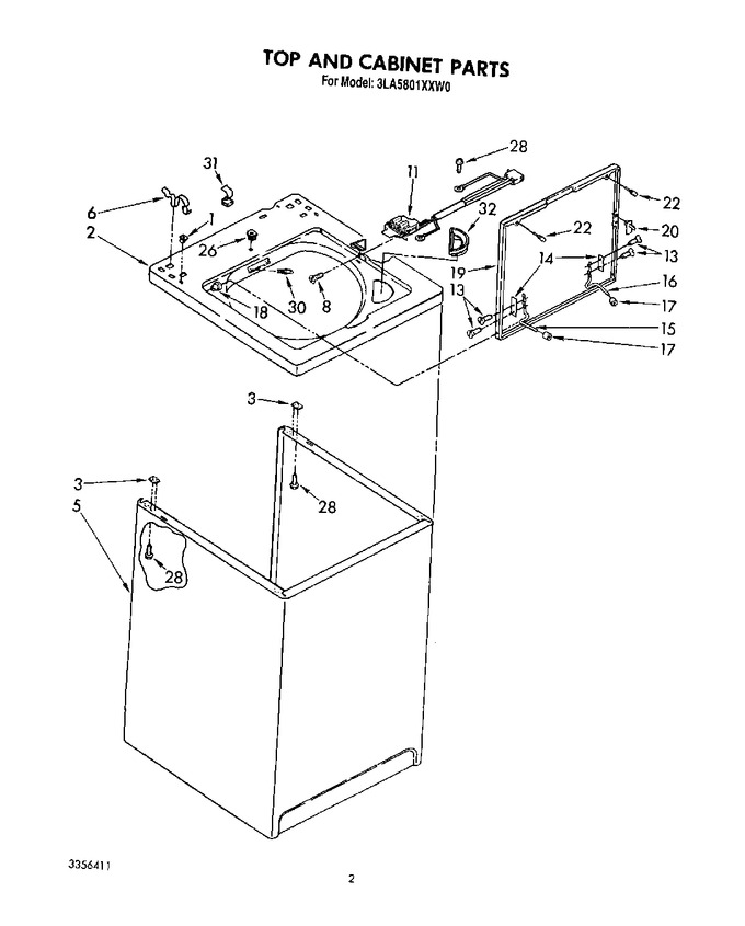 Diagram for 3LA5801XXW0