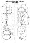 Diagram for 03 - Agitator, Basket And Tub Parts