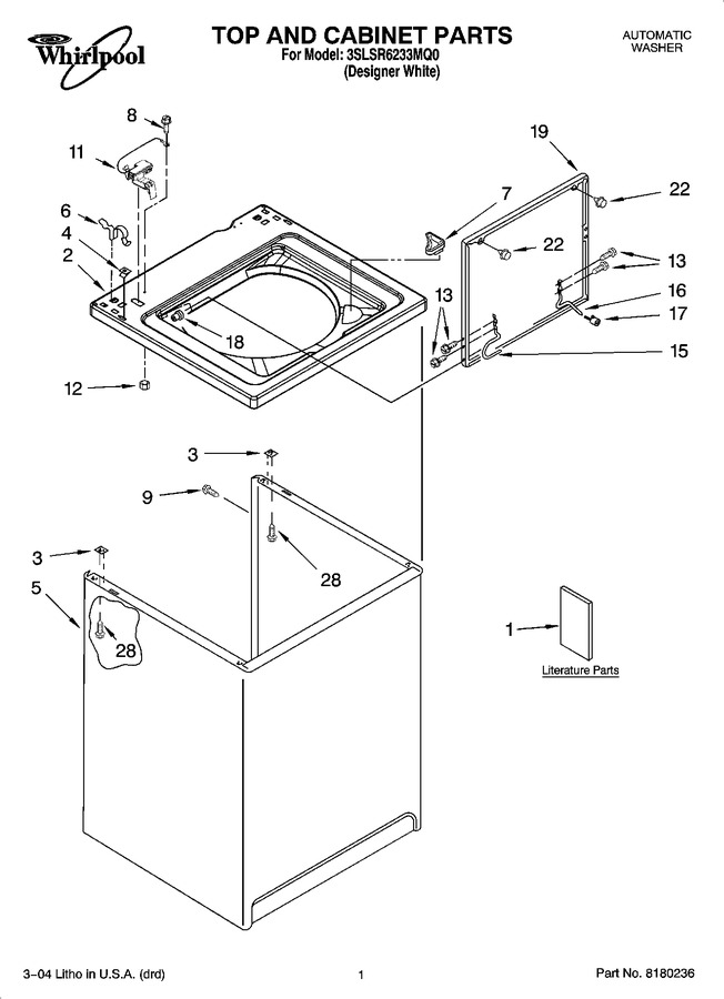 Diagram for 3SLSR6233MQ0