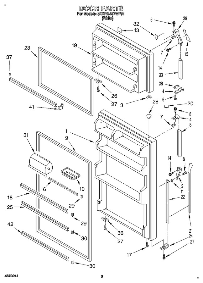 Diagram for 3XARG457WP01