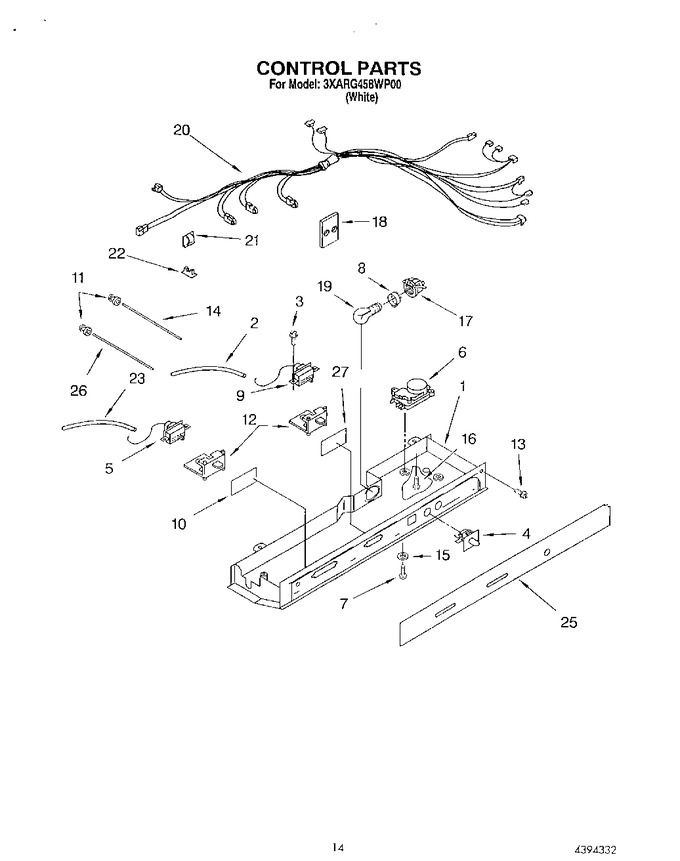 Diagram for 3XARG458WP00