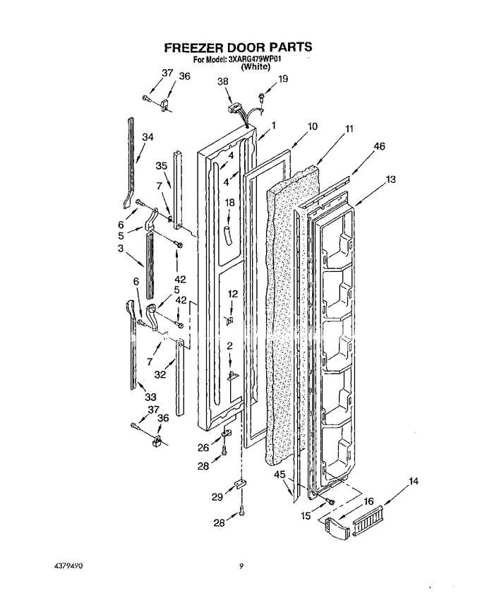 Diagram for 3XARG479WP01