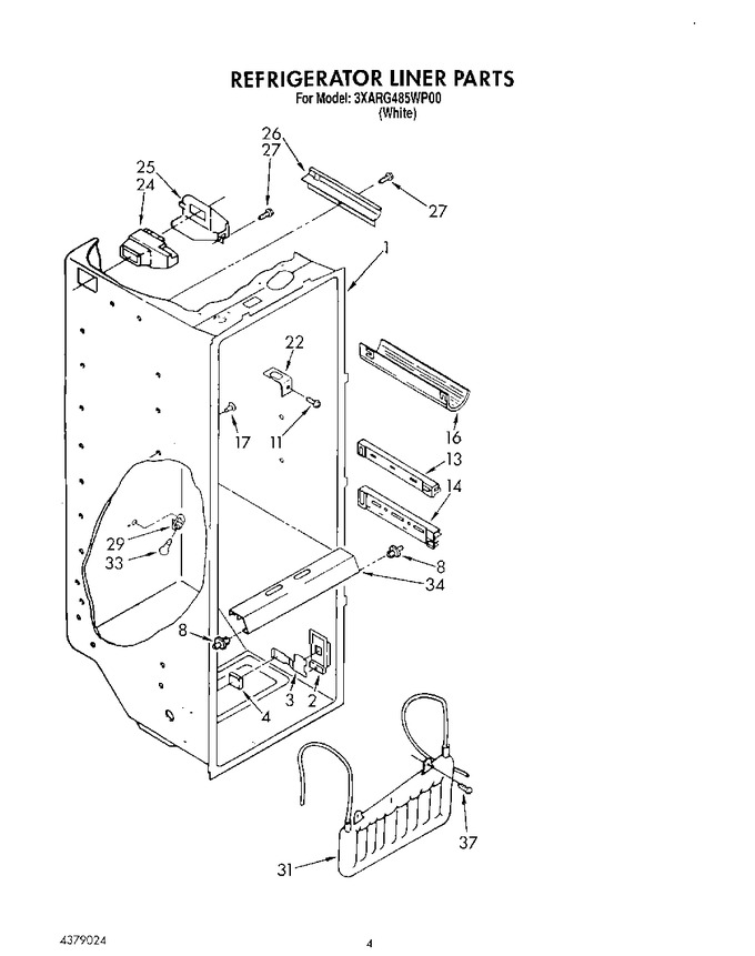 Diagram for 3XARG485WP00
