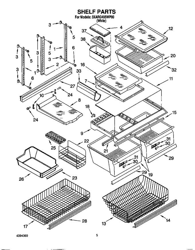 Diagram for 3XARG495WP00