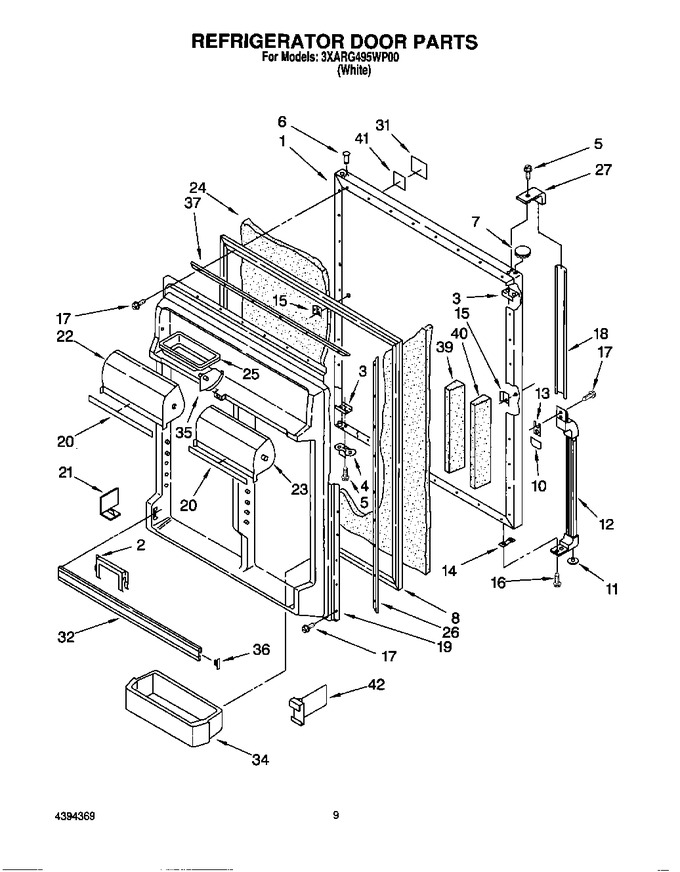 Diagram for 3XARG495WP00