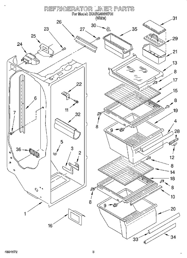Diagram for 3XARG496WP01