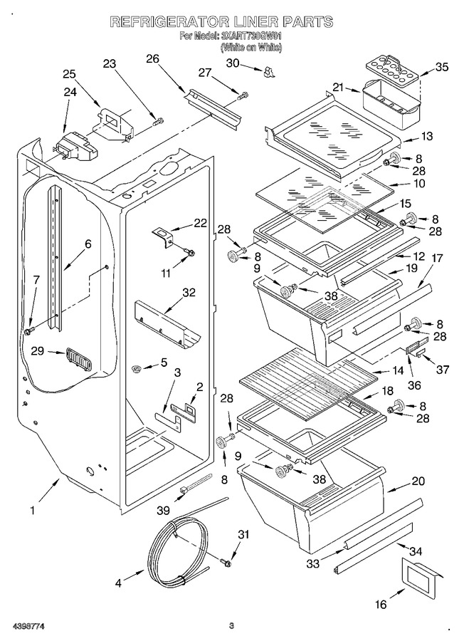 Diagram for 3XART730GW01
