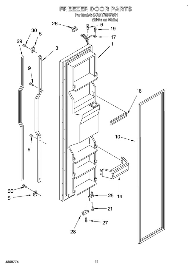Diagram for 3XART730GW01