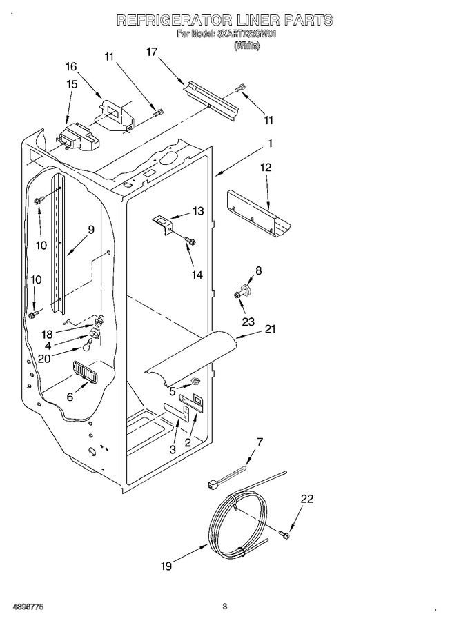 Diagram for 3XART732GW01