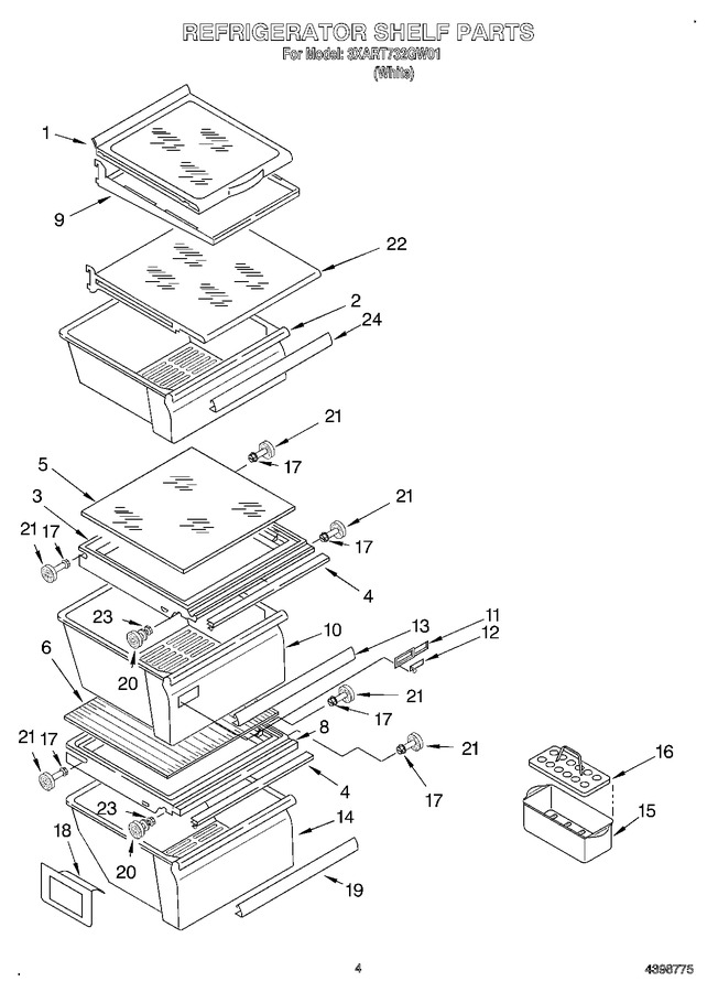 Diagram for 3XART732GW01
