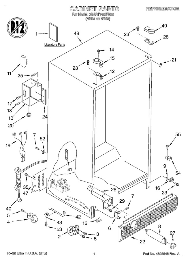 Diagram for 3XART745GW00