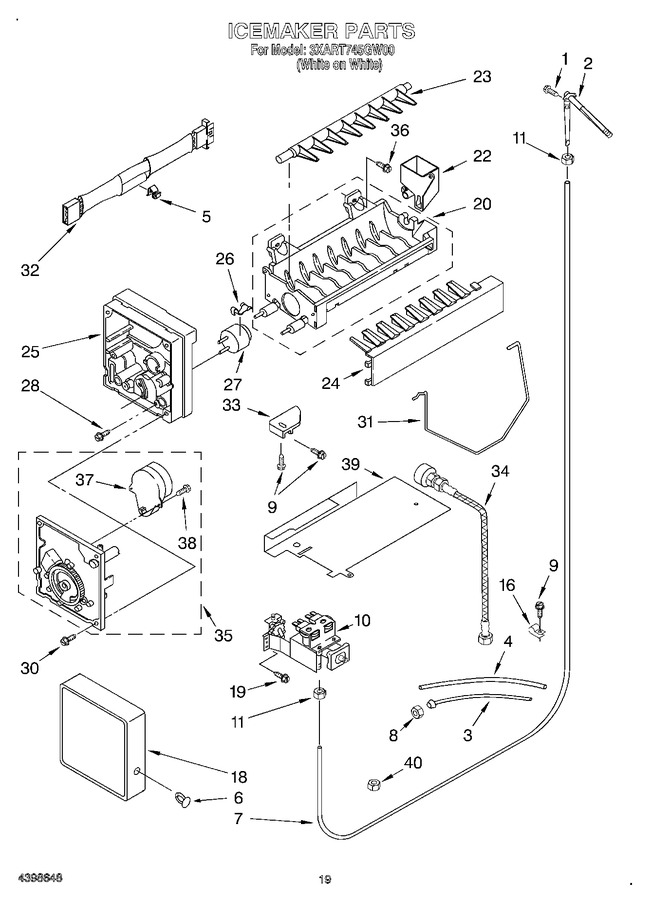 Diagram for 3XART745GW00