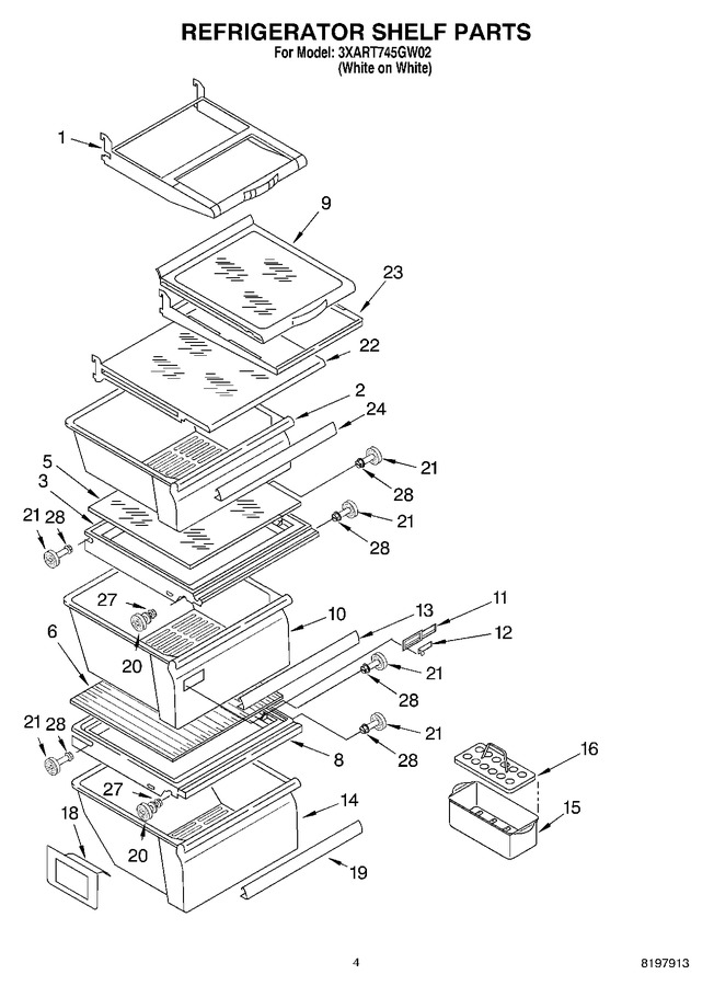 Diagram for 3XART745GW02