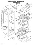 Diagram for 02 - Refrigerator Liner Parts