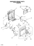 Diagram for 08 - Dispenser Front Parts