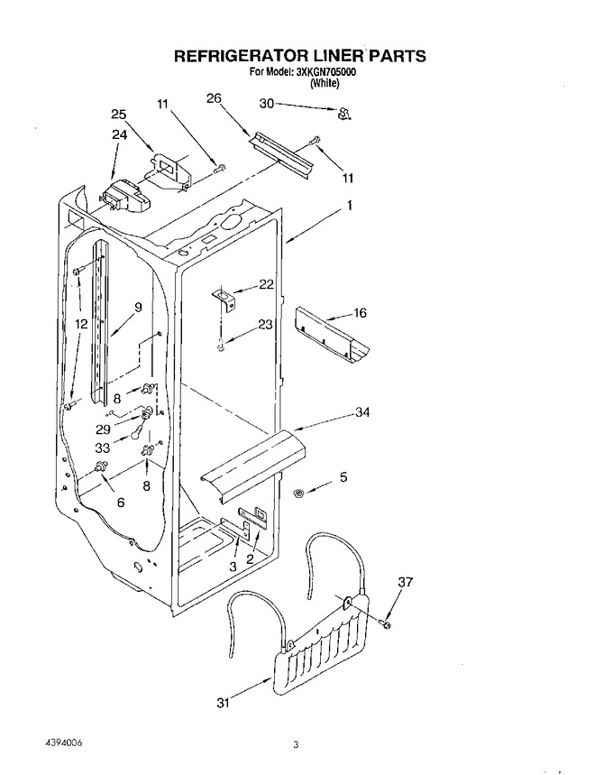 Diagram for 3XKGN705000