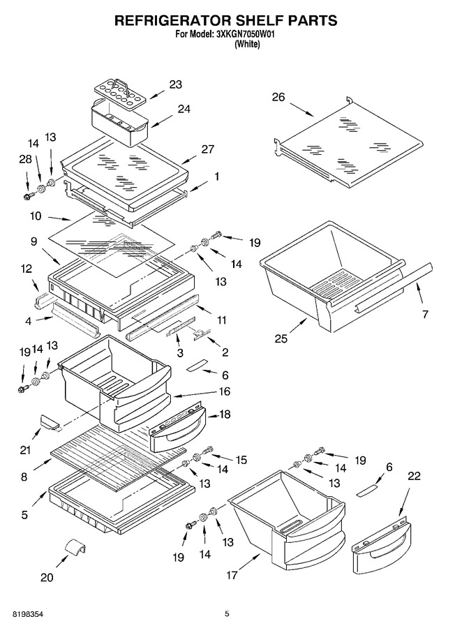 Diagram for 3XKGN7050W01