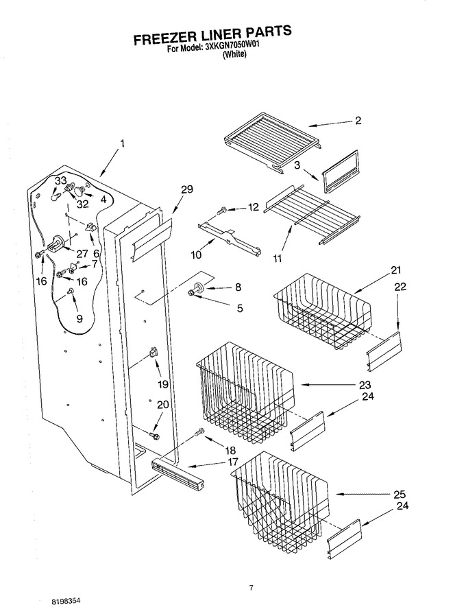 Diagram for 3XKGN7050W01