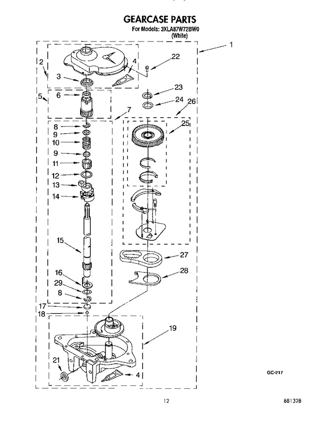 Diagram for 3XLA87W72BW0