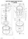 Diagram for 03 - Agitator, Basket And Tub Parts