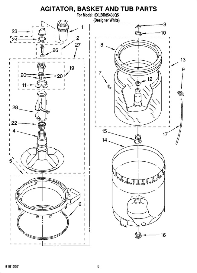 Diagram for 3XLBR8543JQ5