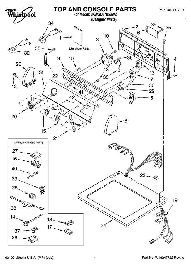 Diagram for 3XWGD5705SW2