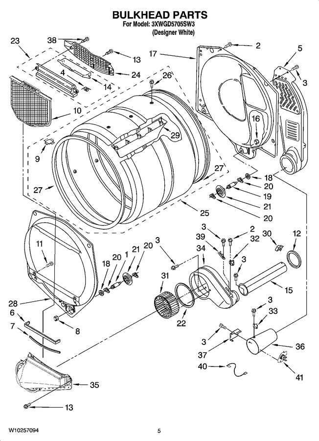 Diagram for 3XWGD5705SW3