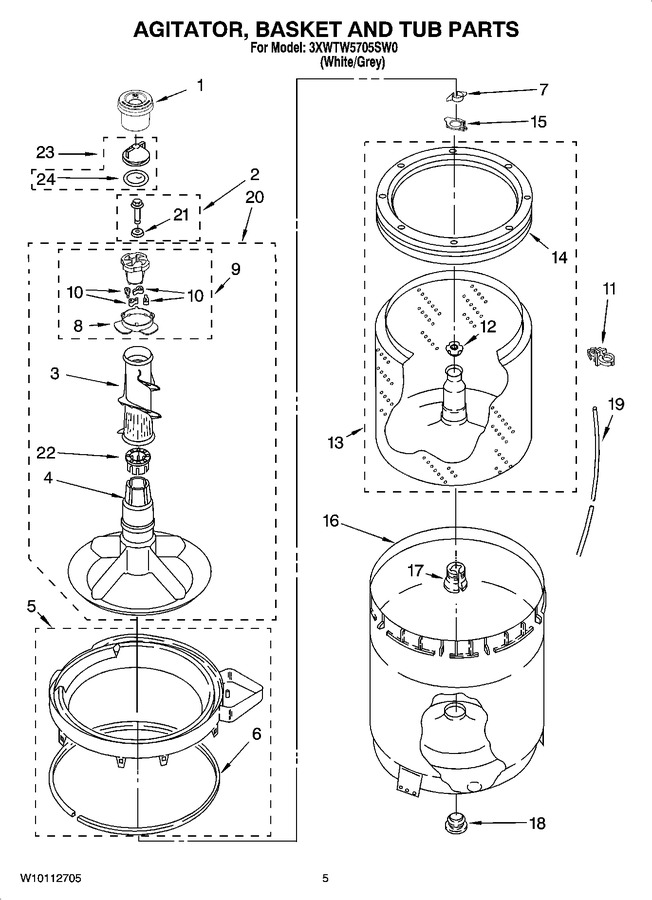 Diagram for 3XWTW5705SW0