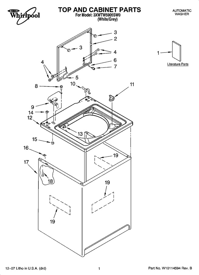 Diagram for 3XWTW5905SW0