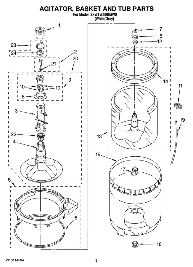 Diagram for 3XWTW5905SW0
