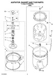 Diagram for 03 - Agitator, Basket And Tub Parts