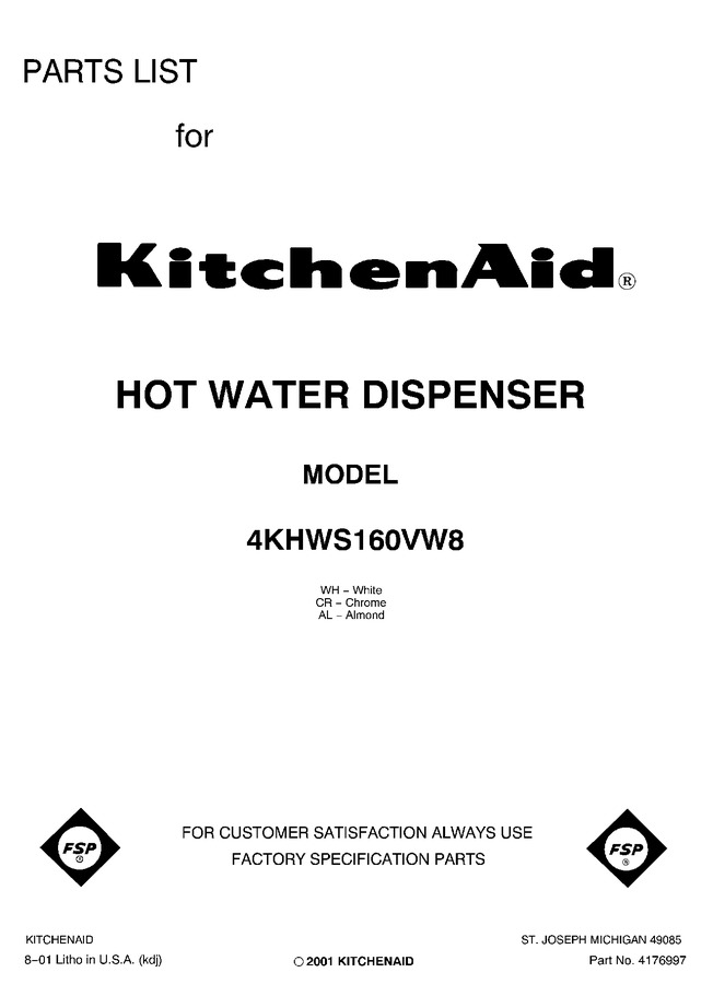 Diagram for 4KHWS160WH8