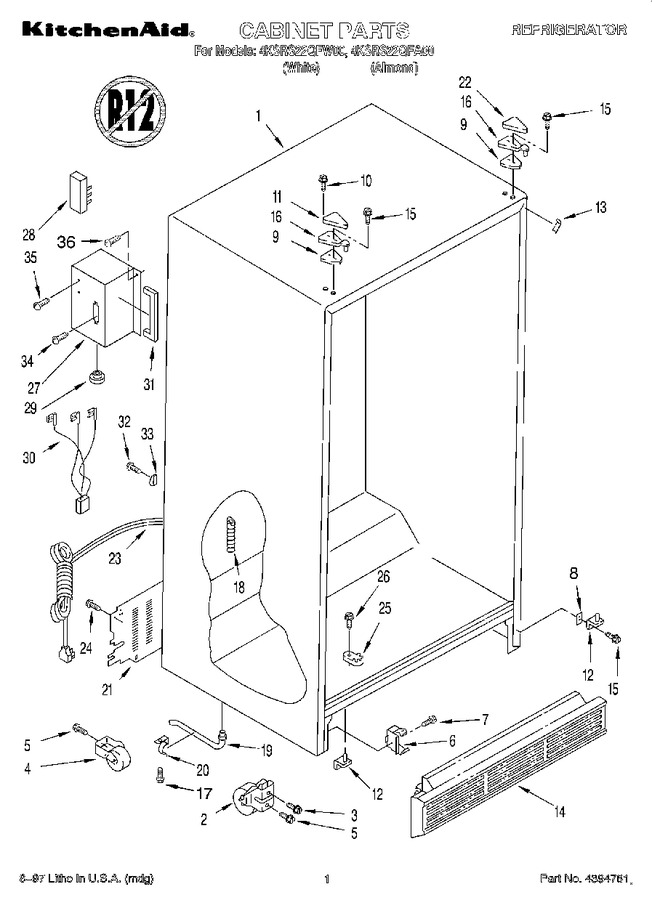 Diagram for 4KSRS22QFW00
