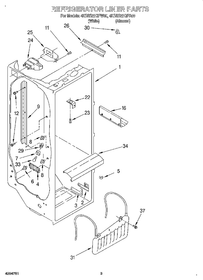 Diagram for 4KSRS22QFW00