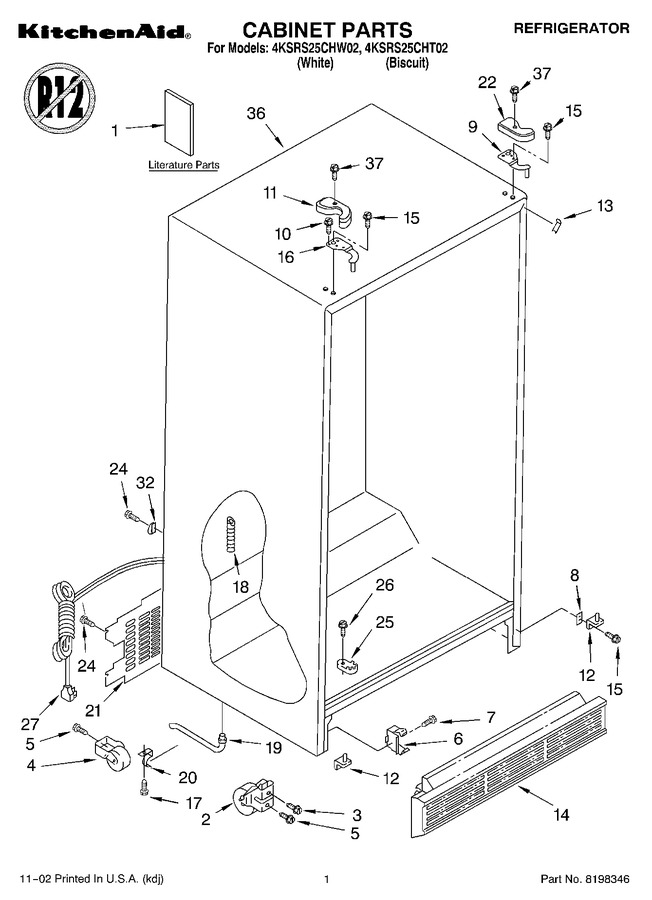 Diagram for 4KSRS25CHT02